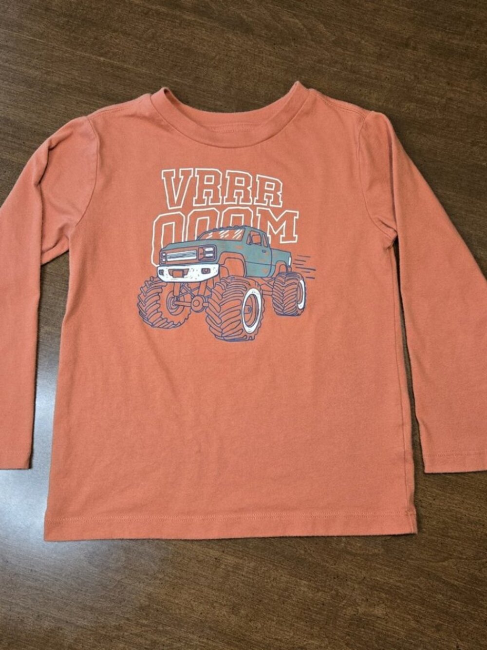 *SALE* 365 Kids from Garanimals Size 5 Orange Long Sleeve Monster Truck Tee Crew